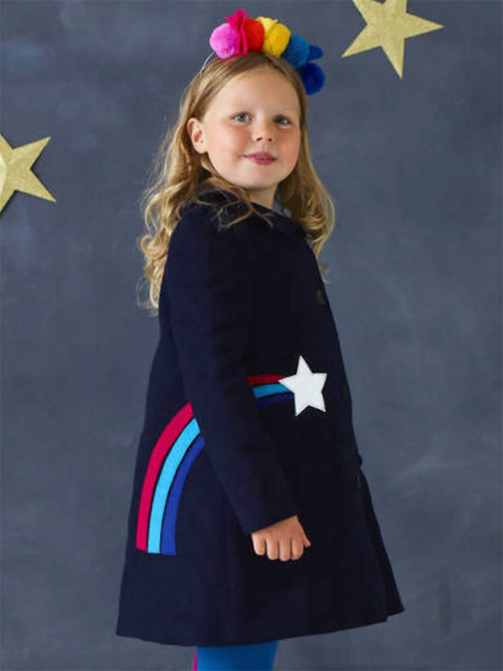 Stargazer Coat, Navy Moleskin
