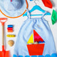 Out to Sea Pocket Pinafore Dress, Blue Linen Alt 2