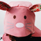 Dusky Pink Bunny Hat with Liberty Print for Infants and Kids