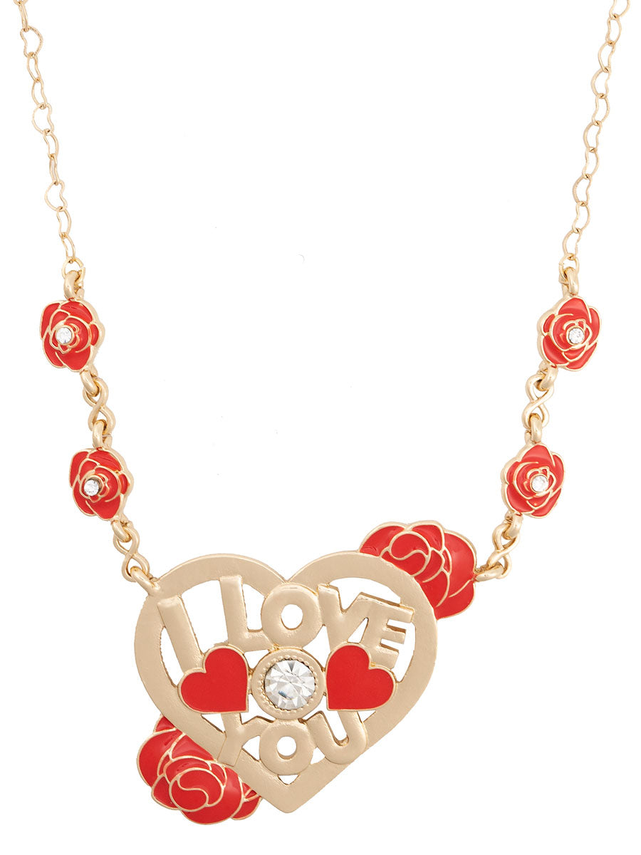 Love You Rose Necklace
