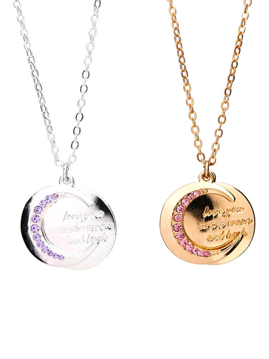 Moon Necklace Best Friends