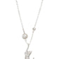 Silver Pearl Cat, Necklace Alt 1
