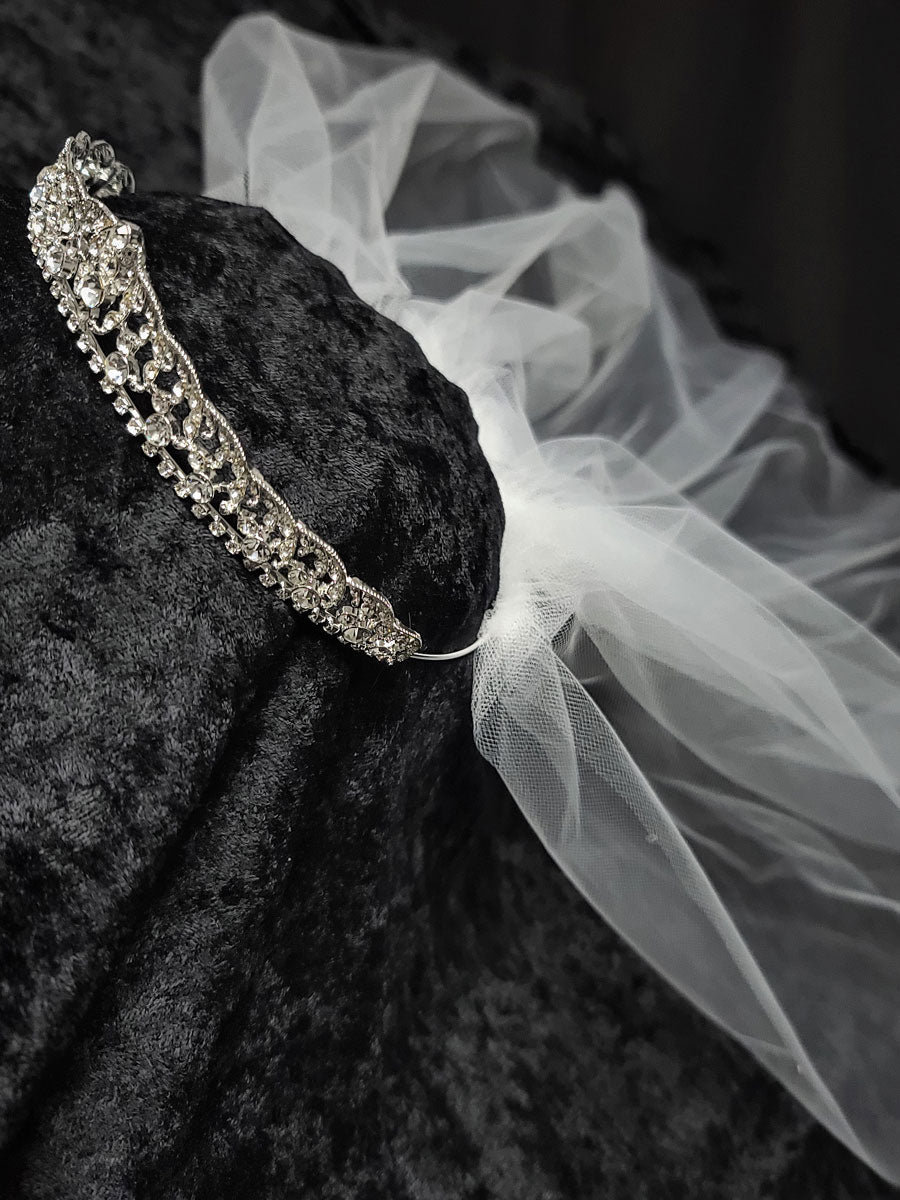 Swarovski® Crystals Tiara & Veil Alt 2