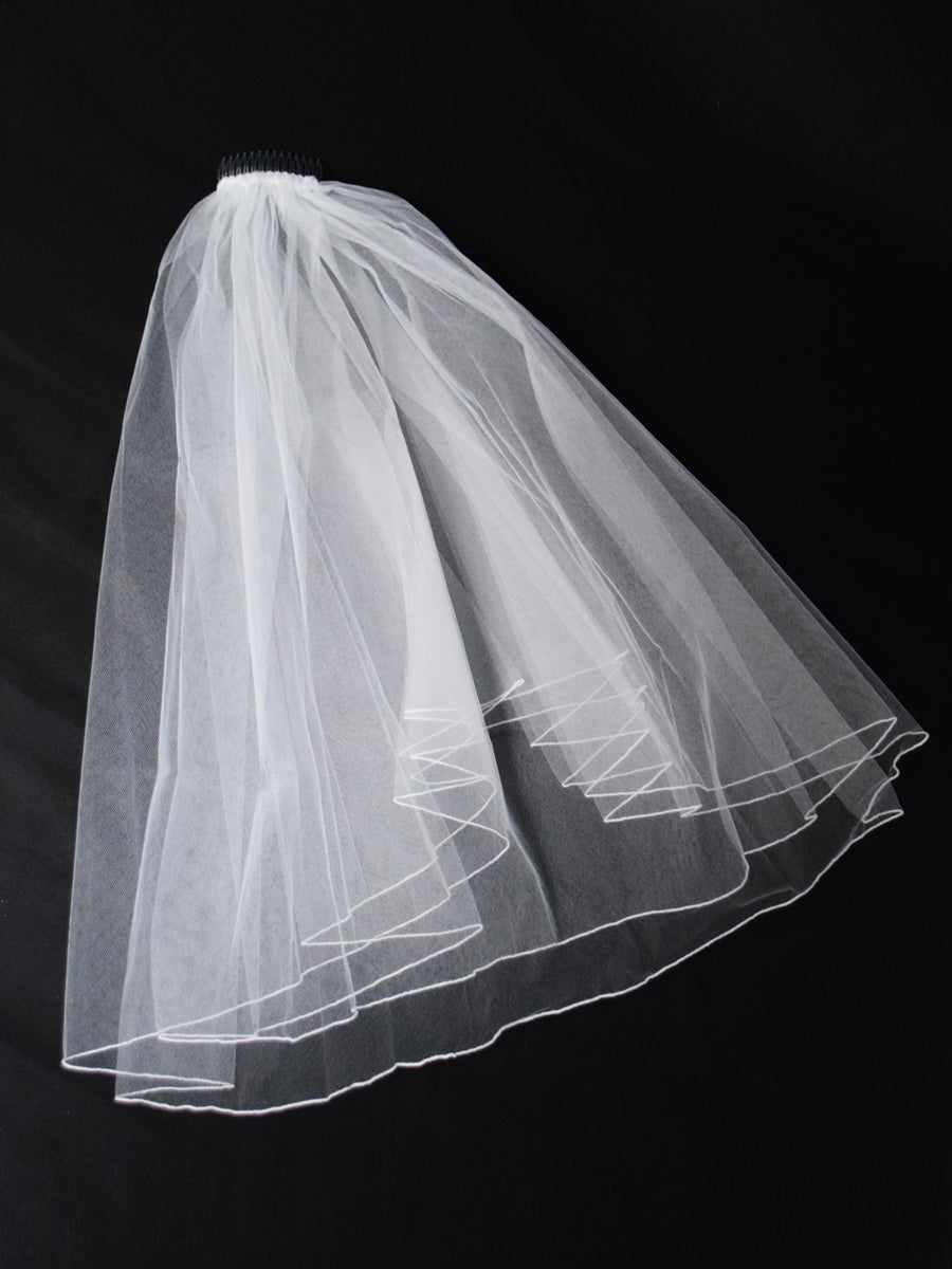 Single Tier Veil with Comb for Girls