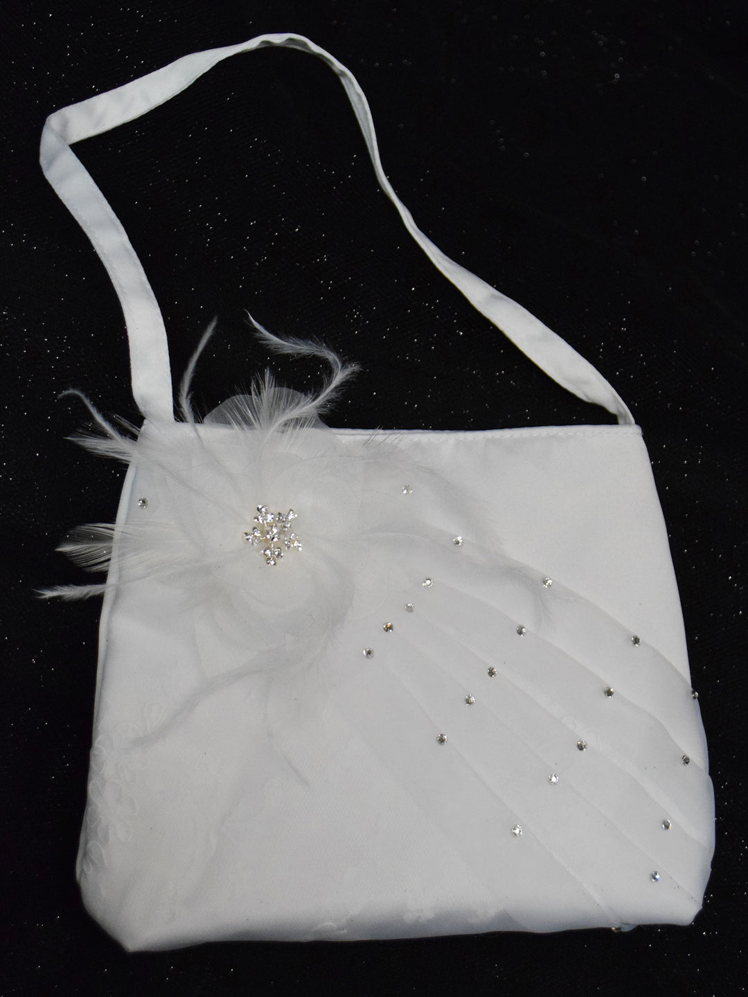 Organza Flower Satin Purse Alt 1