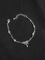 Communion Bracelet With Clear Crystal Beads