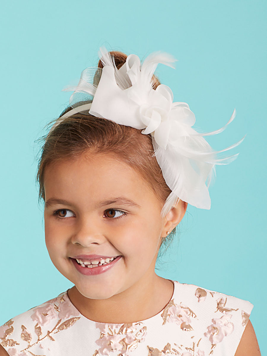 Dramatic Ivory Headband Alt 1