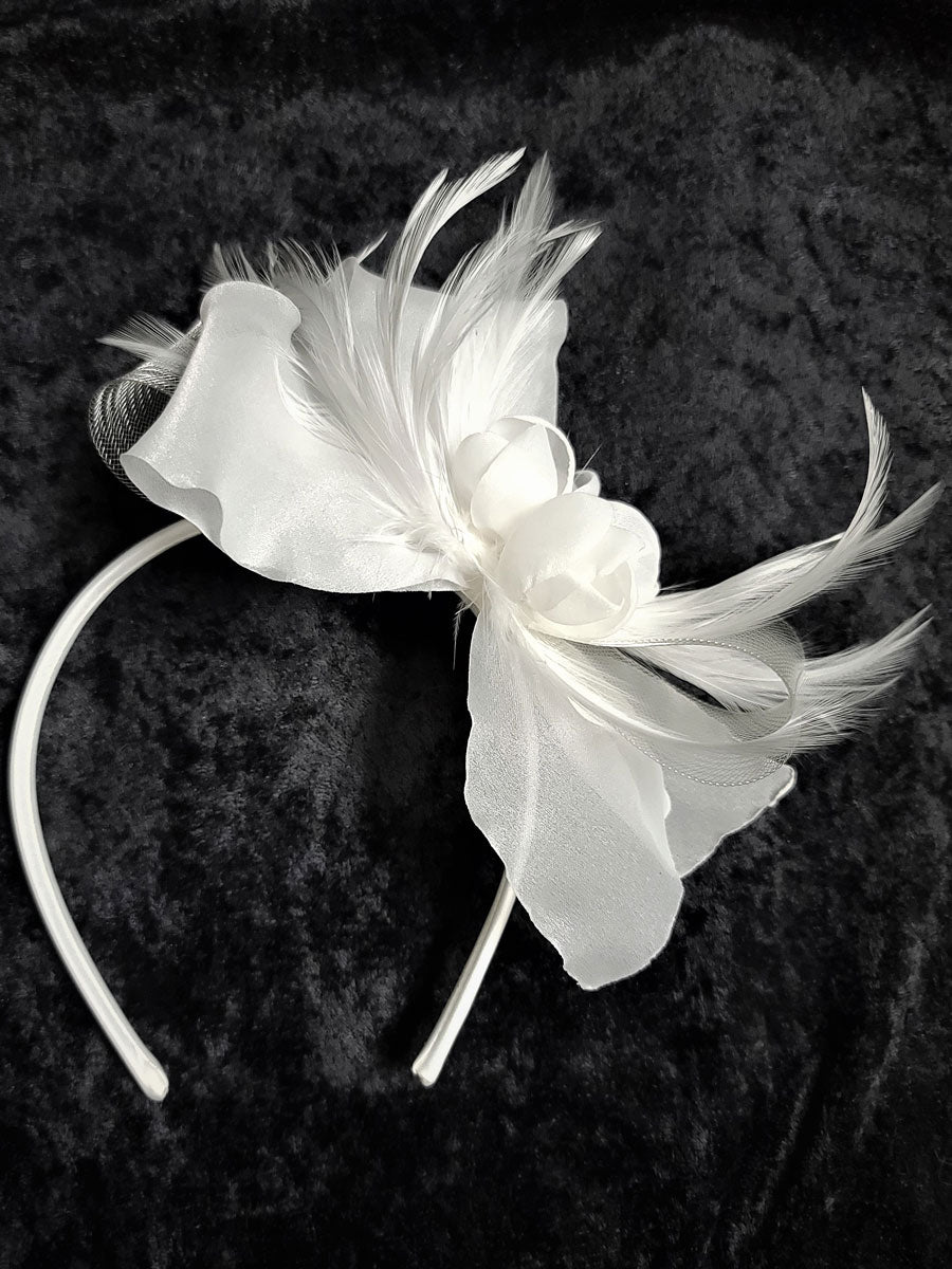Dramatic Ivory Headband Alt 2
