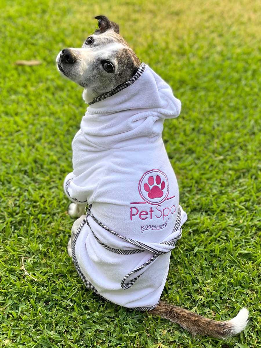 Spa Robe For Pets, Pink
