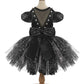Classic Black Spiderweb Pearl Dress For Pets