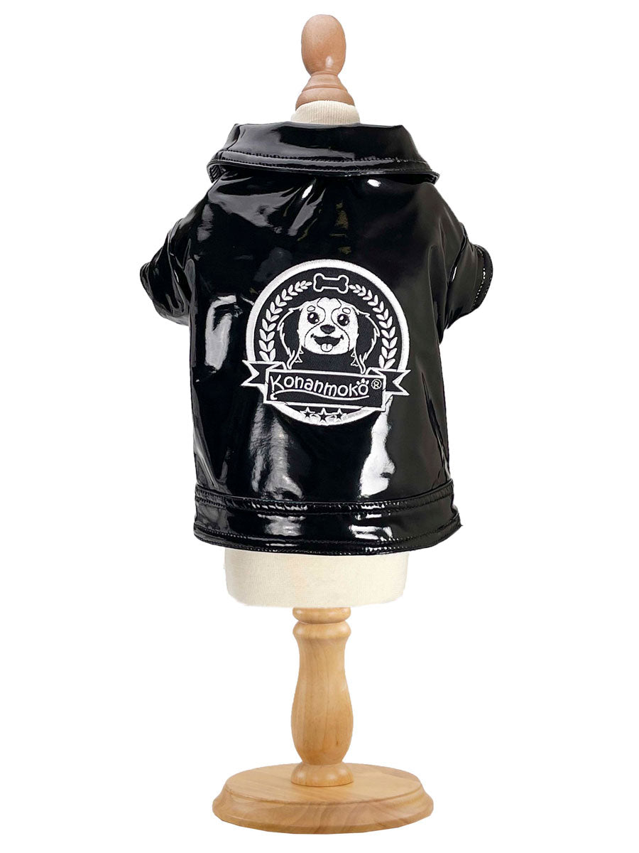 Black Biker Jacket For Dogs
