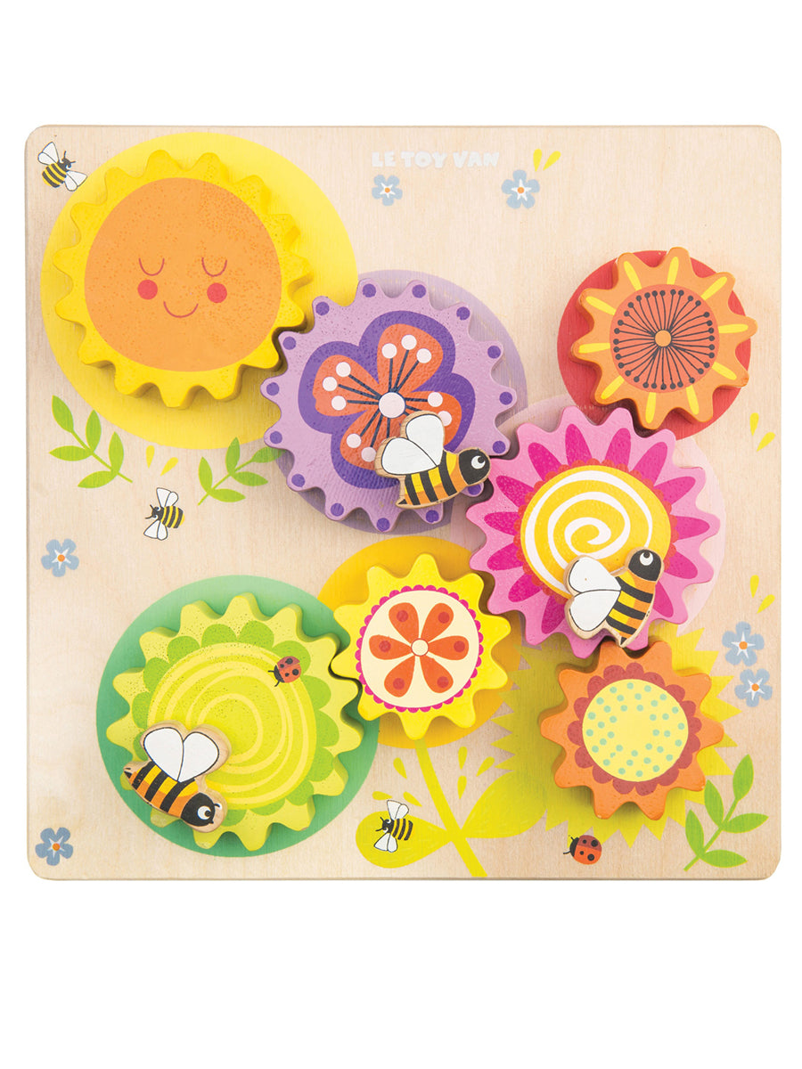 Gears & Cogs 'Busy Bee' Learning Wooden Toy Set for Baby and Toddlers