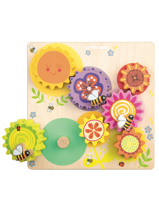 Gears & Cogs 'Busy Bee' Learning Wooden Toy Set for Baby and Toddlers