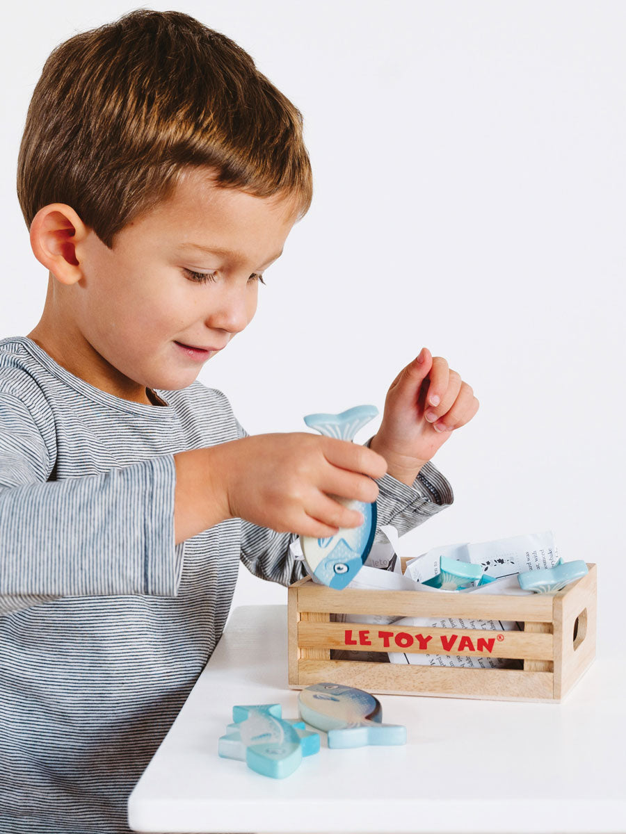 Wooden Fish Crate Toy Set Alt 1