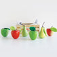 Wooden Apples & Pears Crate Toy Set