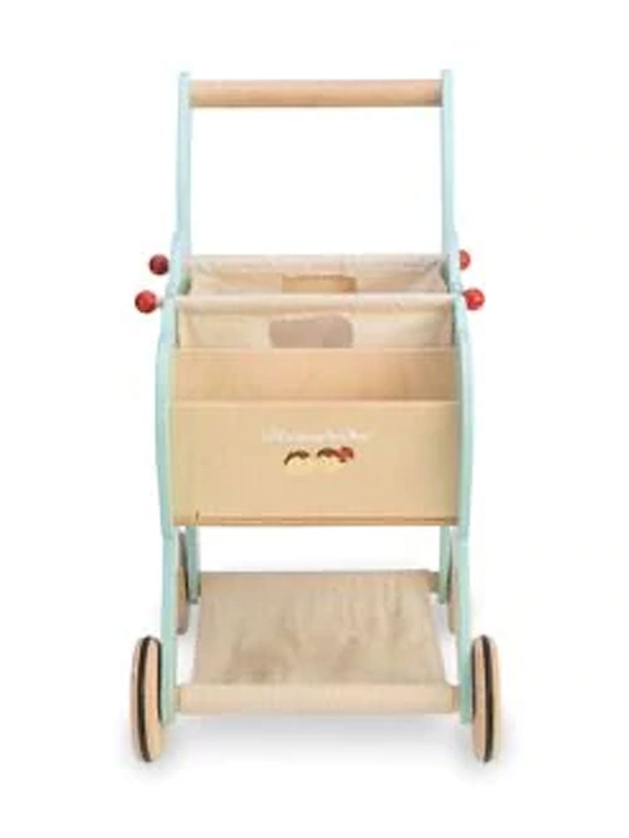 Wooden Shopping Trolley Toy Set