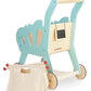 Wooden Shopping Trolley Toy Set
