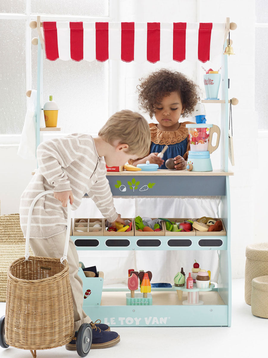 Wooden Shop & Café Toy Set