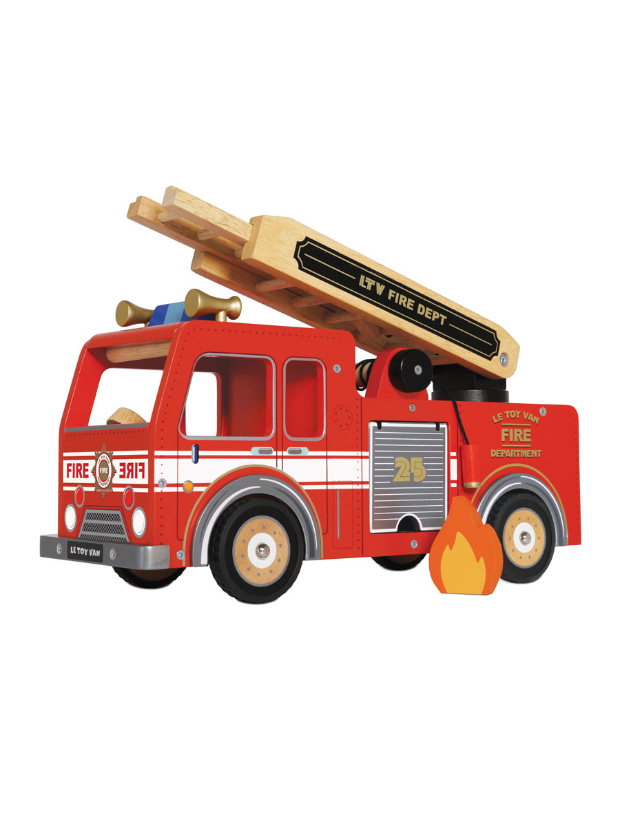 Wooden Fire Engine Set