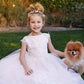 Ivory Petal Flower Girl Dress, 218385 Alt 1
