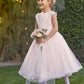 Ivory Petal Flower Girl Dress, 218385 Alt 2