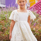 Handkerchief Kids White Sleeve Embroidered Dress Alt 1
