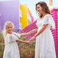 Handkerchief Adults White Sleeve Embroidered Dress Alt 4
