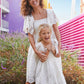 Handkerchief Adults White Sleeve Embroidered Dress Alt 3