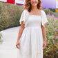 Handkerchief Adults White Sleeve Embroidered Dress Alt 2
