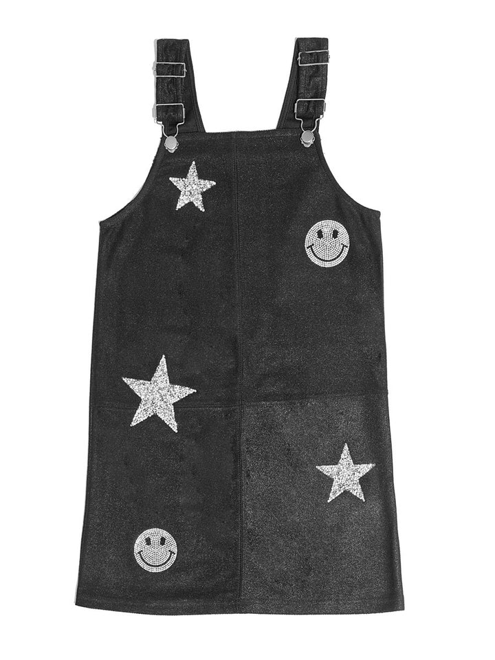 Glitter Stars and Smiley Dress for Girls