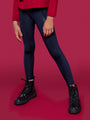Navy Snake Print Legging For Girls