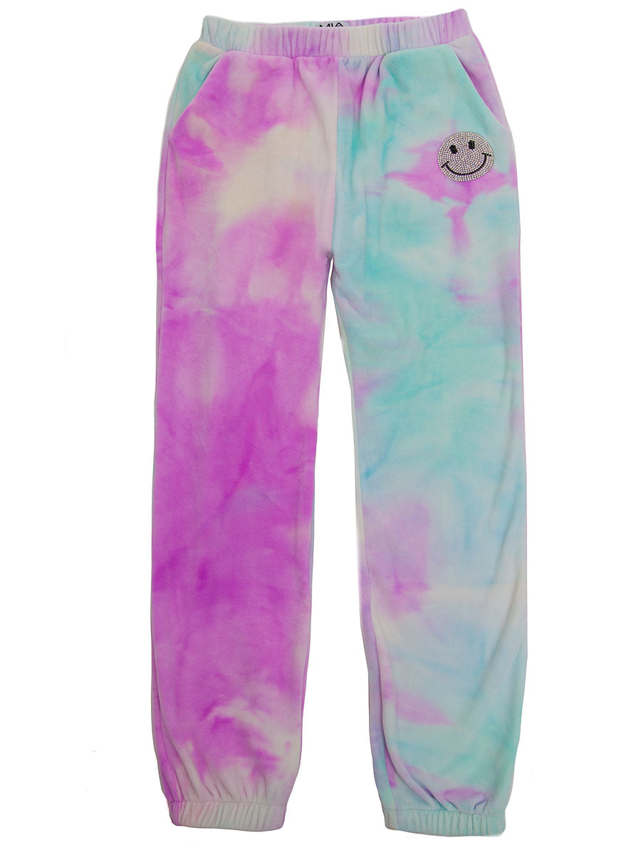 Pastel Tie-Dye Sweat Pants for Girls