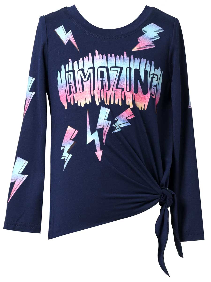 Blue Amazing Long Sleeve Top for Girls