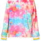 Tie Dye Happiness Sweatshirt for Girls