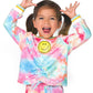 Tie Dye Happiness Sweatshirt for Girls