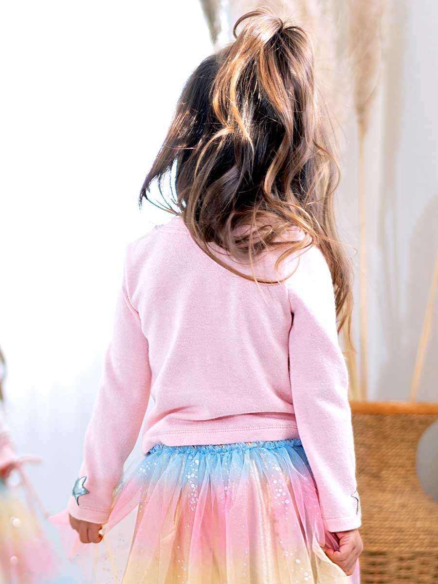 Unicorn Ruched Sweatshirt for Girls
