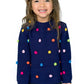 Pom Pom Navy Knit Sweater for Girls