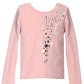 Joyous Sparkle Pink Ruffle Sweatshirt for Girls