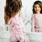 Joyous Sparkle Pink Ruffle Sweatshirt for Girls