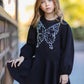 Chic Pearl Butterfly Dress for Girls