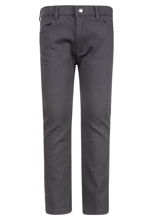 Boys Skinny Twill Pants - Vintage Black / Grey