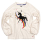 Girls Unicorn White Sparkle Long Sleeve Tee