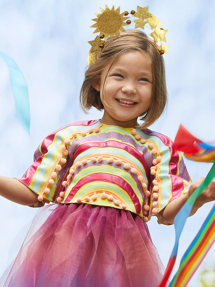 Rainbow Weather Girl Costume