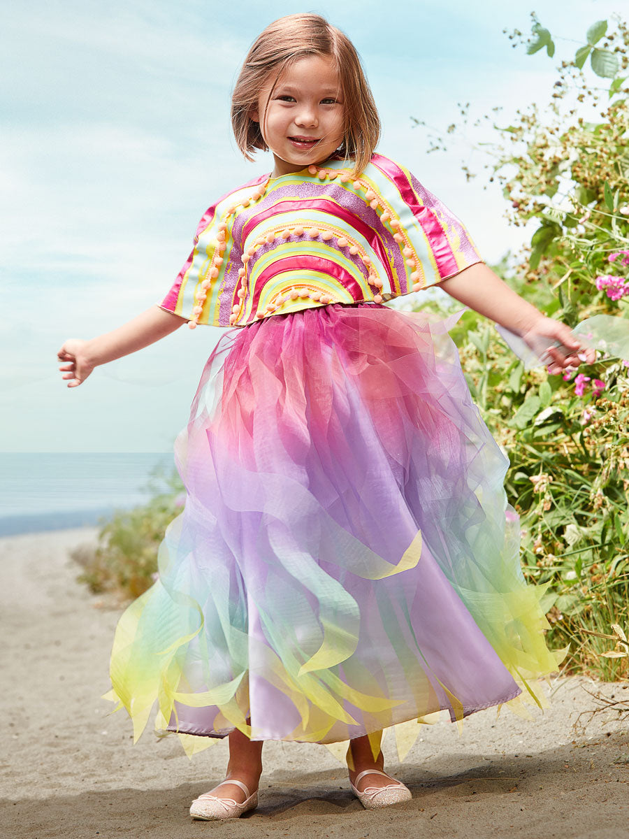 Rainbow Weather Girl Costume