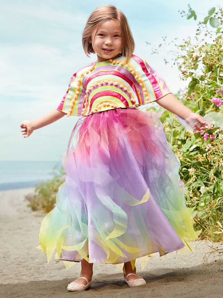 Rainbow Weather Girl Costume