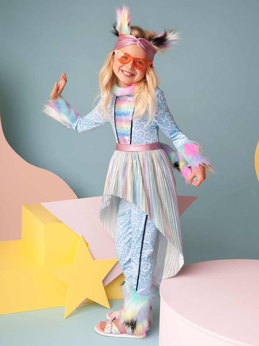 Pastel Cat Costume for Girls