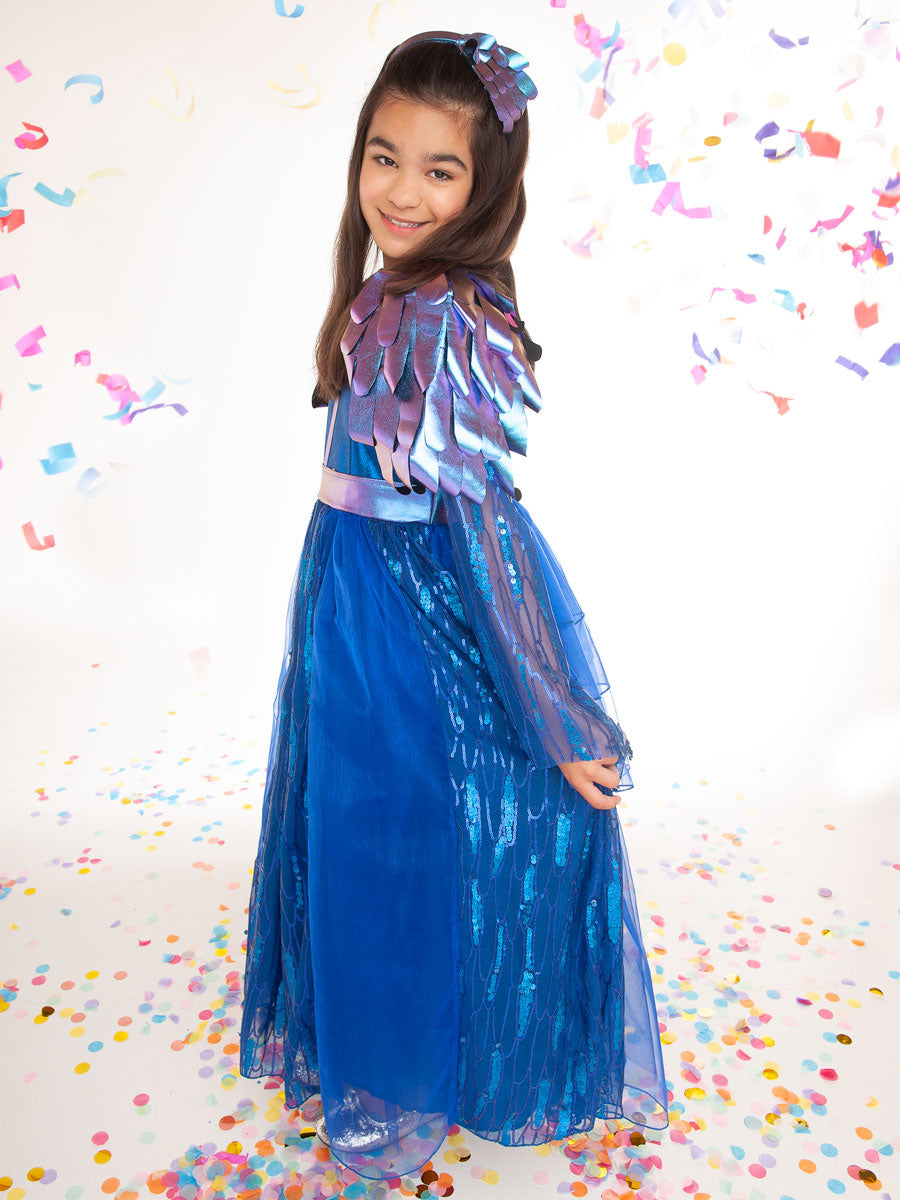 Regal Peacock Costume for Girls