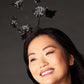 Black Sequin Flock of Bats Headpiece