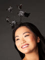 Black Sequin Flock of Bats Headpiece