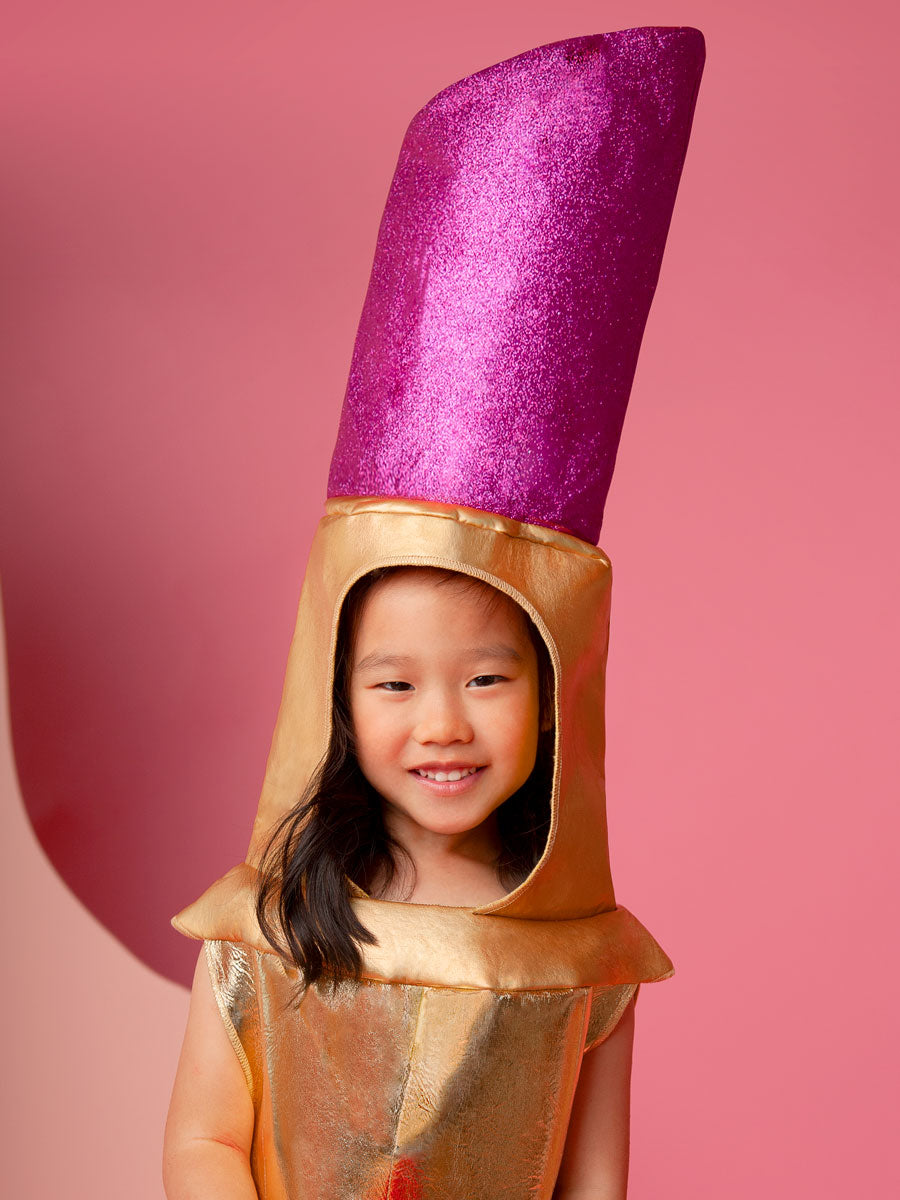 Lipstick Costume and Lips Purse for Kids